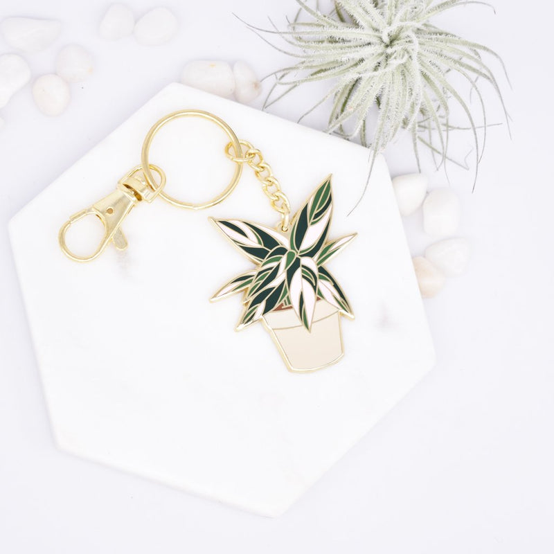 Plant Scouts Keychain - Stromanthe triostar