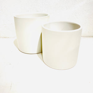 Cylinder Pot ‘Satin Matte White’