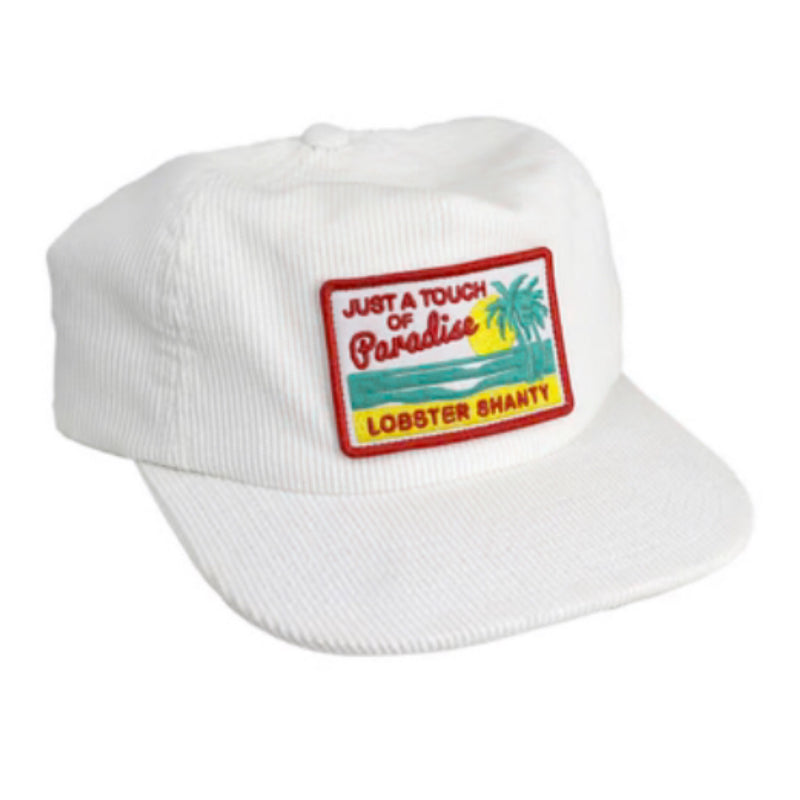 Lobster Shanty - Touch Paradise - White Mid-Crown Strap Back