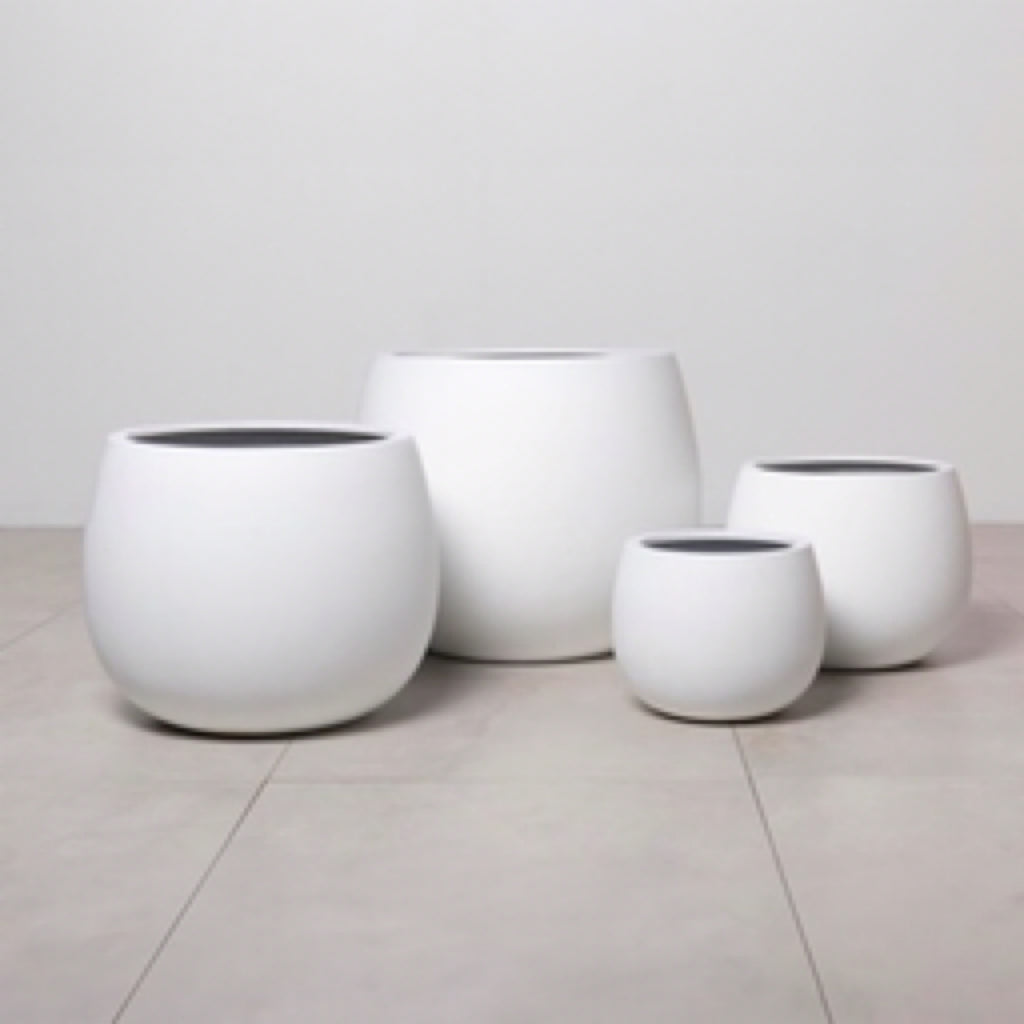 Grange Cup Pot - Matte White