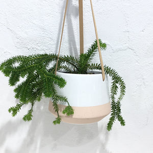 Dolomite Hanging Planter ‘White’
