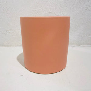 Cylinder Pot - Satin matte coral