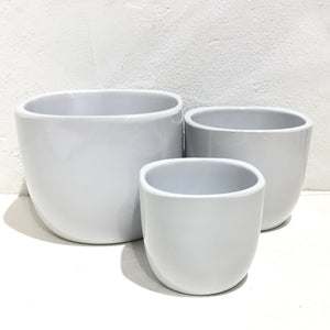 Monaco Ceramic Square Round Pot