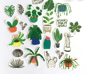 Missy Minzy temporary tattoo set - crazy plant lady