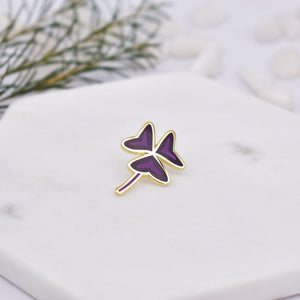 Plant Scouts Pin - Oxalis triangularis