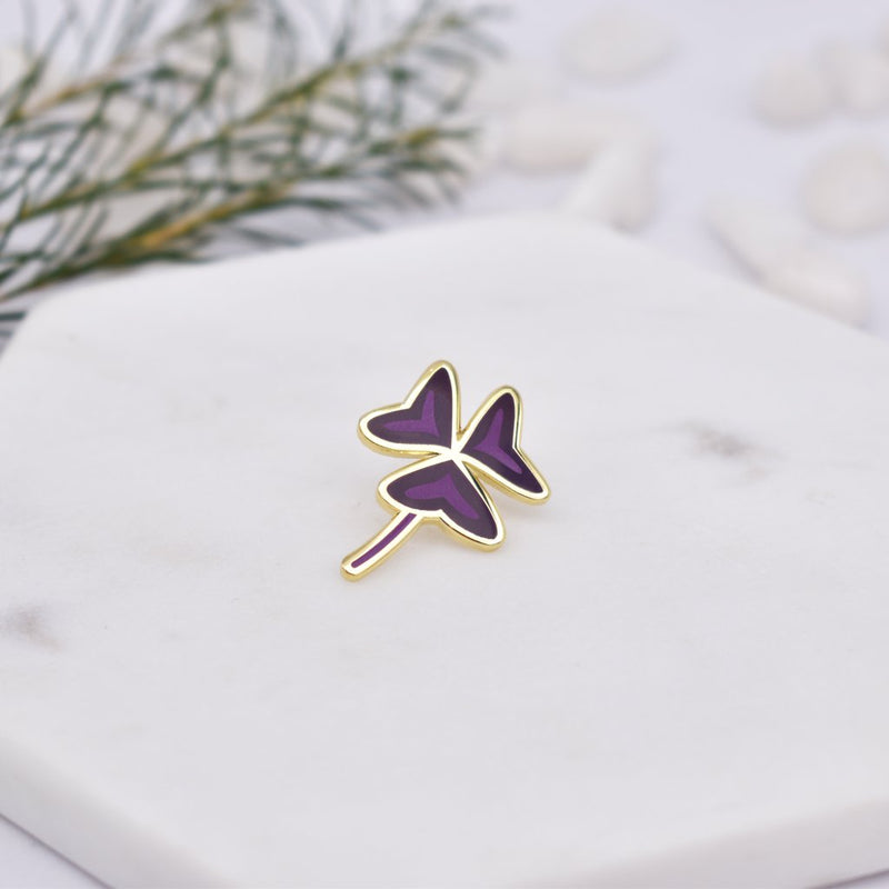 Plant Scouts Pin - Oxalis triangularis