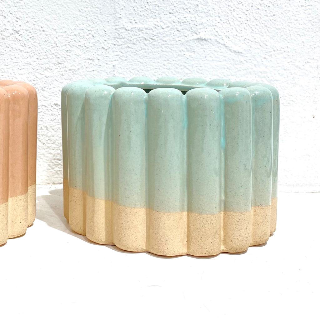 Digit ceramic pot - mint