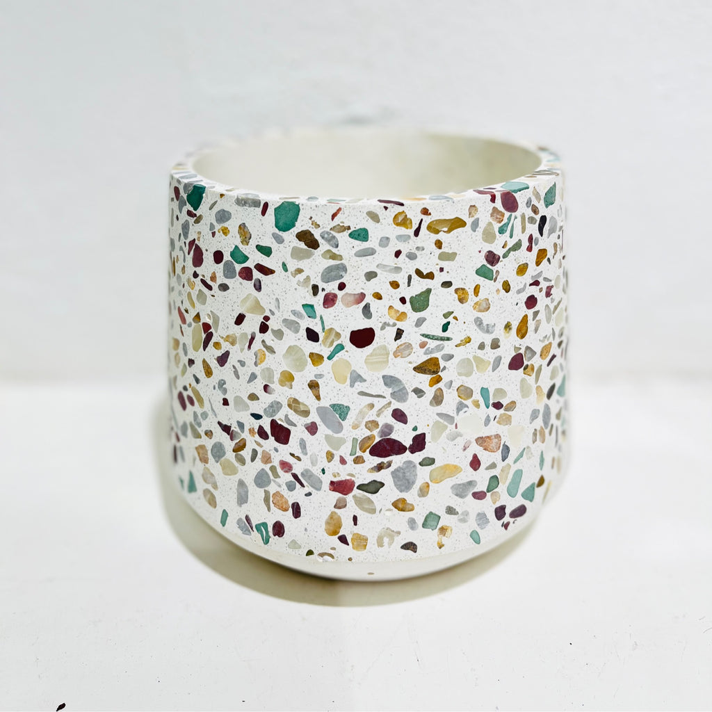 Terrazzo Planter - green & mustard