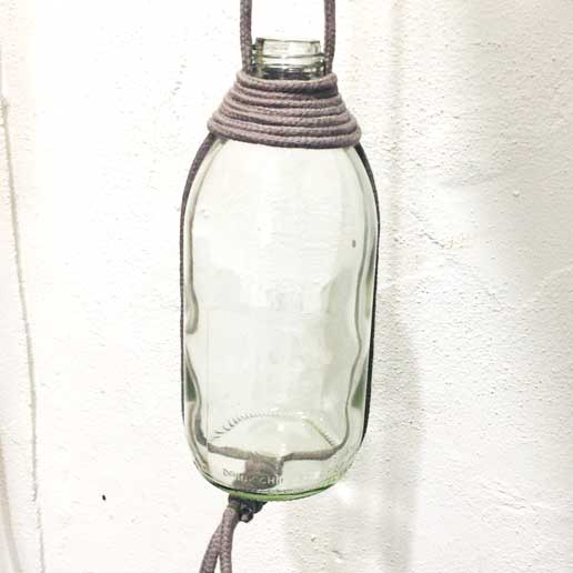 Elk & Horn - Macrame Propagation Bottle - GREY