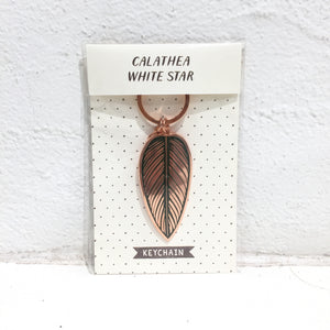 Wit & whistle - key chain - Calathea ‘White Star’