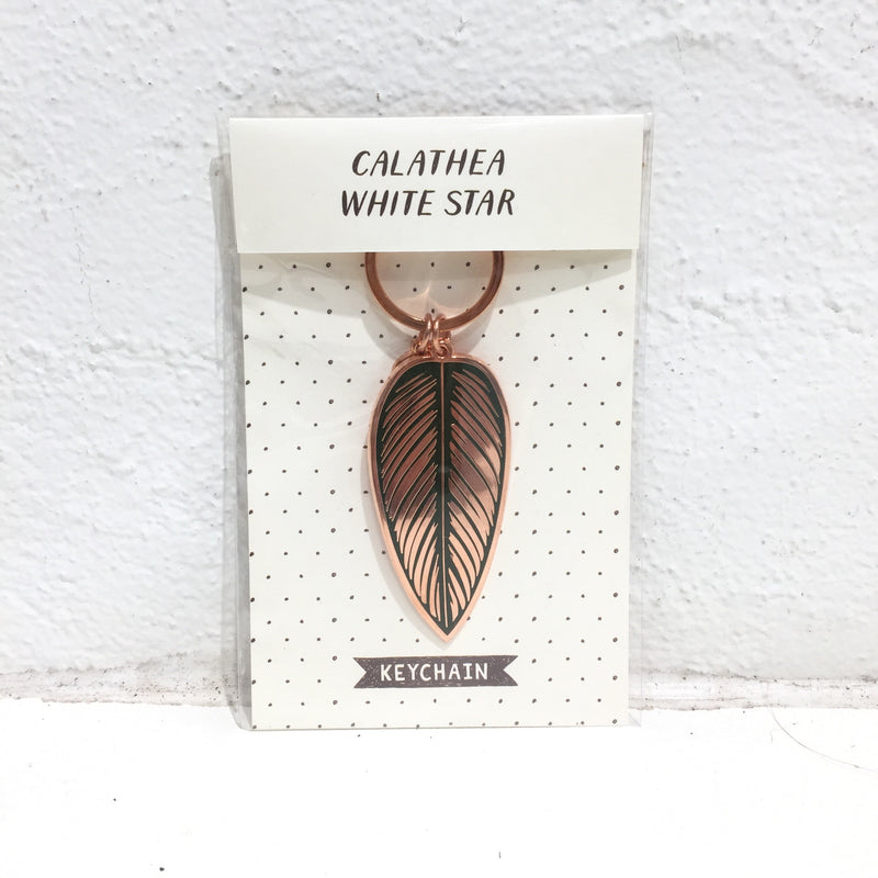Wit & whistle - key chain - Calathea ‘White Star’