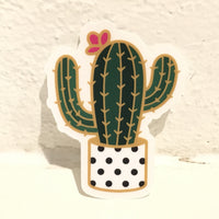 Plant Scout Sticker - Flowering cactus