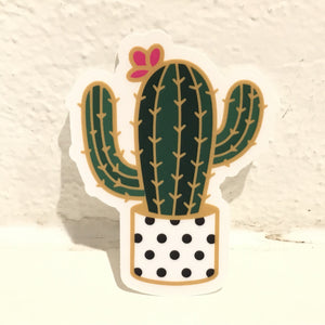 Plant Scout Sticker - Flowering cactus