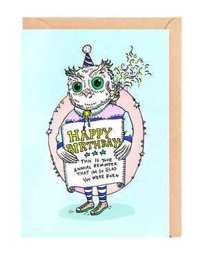 Wally Gift Card - “Your annual reminder that I’m so glad you were born”