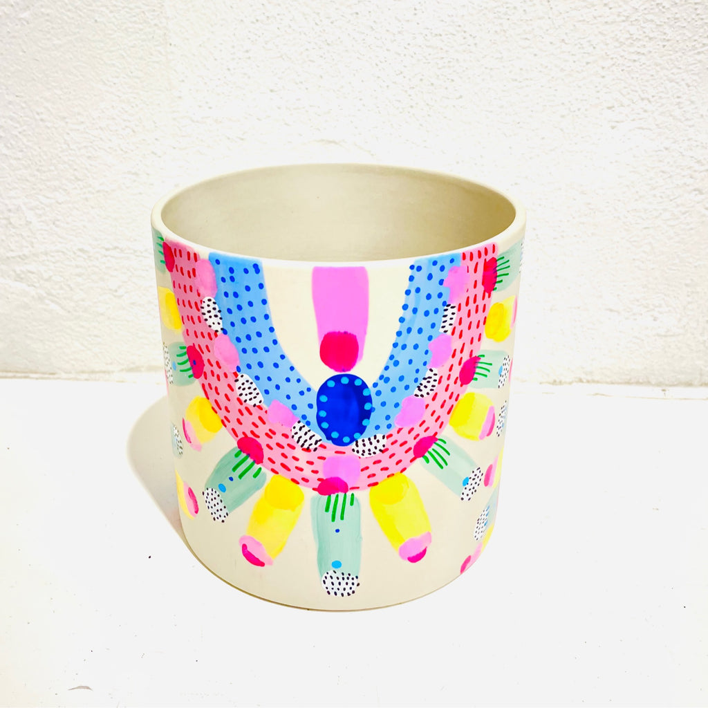Clare Whitney - Hand-painted pots - Large #I