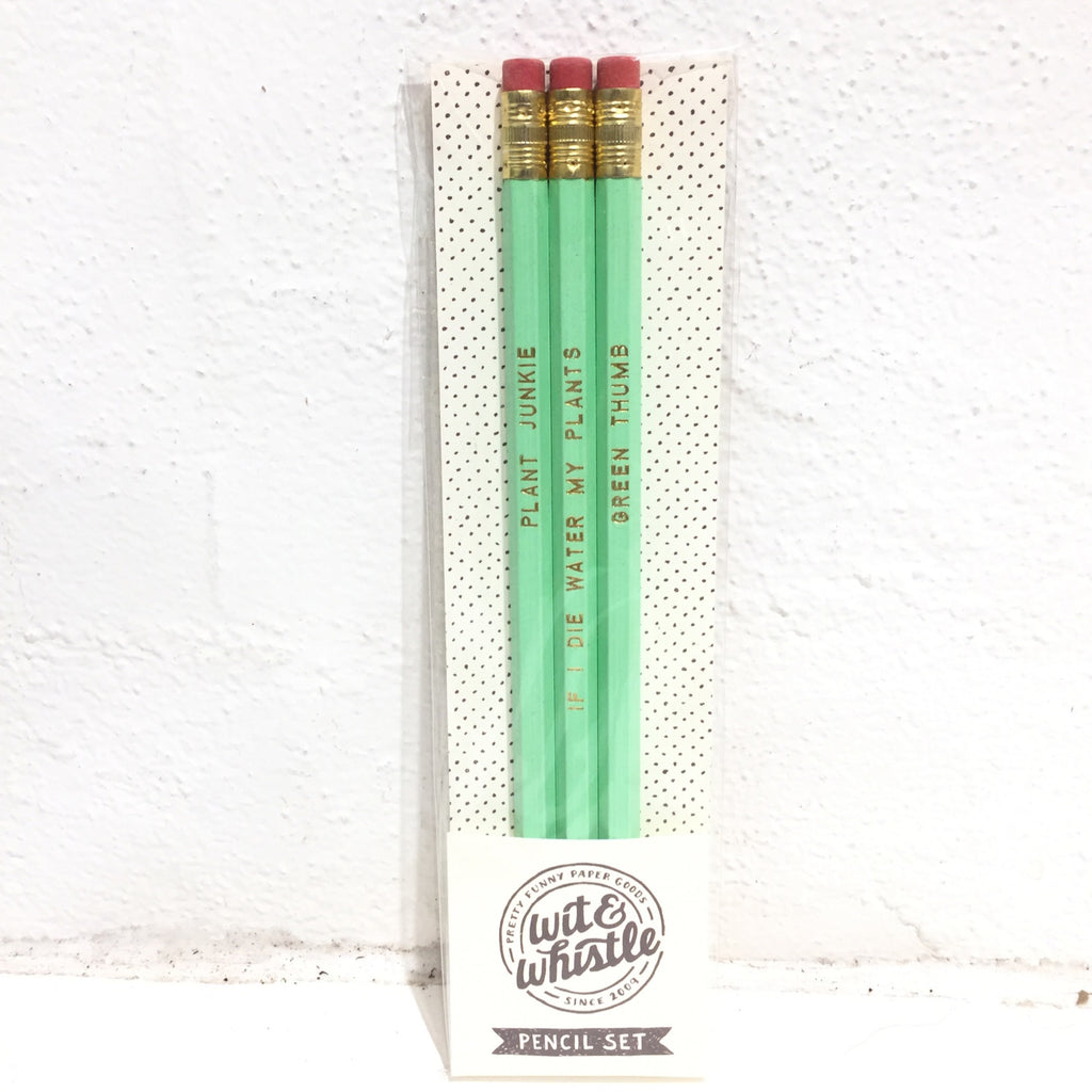Wit & whistle - Pencil Set - Plant Junkie