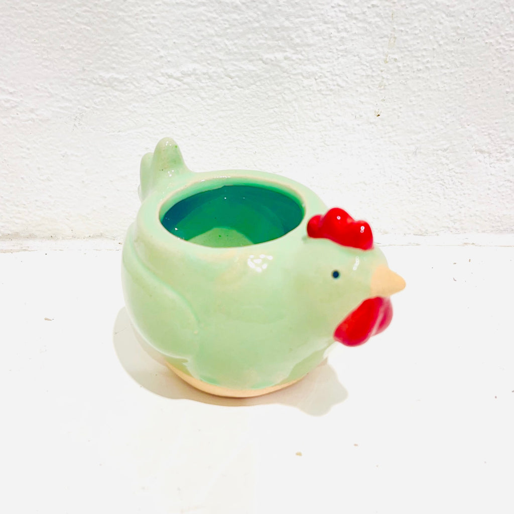 Chicken Planter - green
