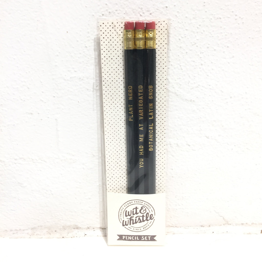 Wit & whistle - Pencil Set - Plant Nerd
