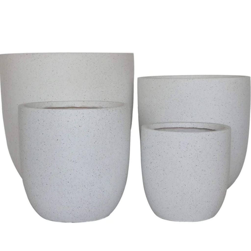 Asher Egg - White Terrazzo