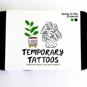 Missy Minzy temporary tattoo set - crazy plant lady