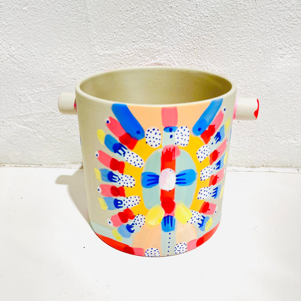 Clare Whitney - Hand-painted Pots - Large #E