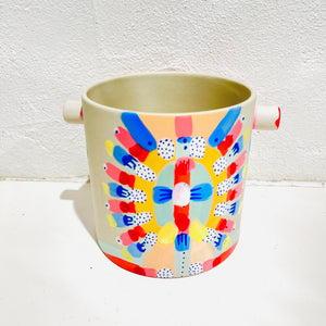 Clare Whitney - Hand-painted Pots - Large #E