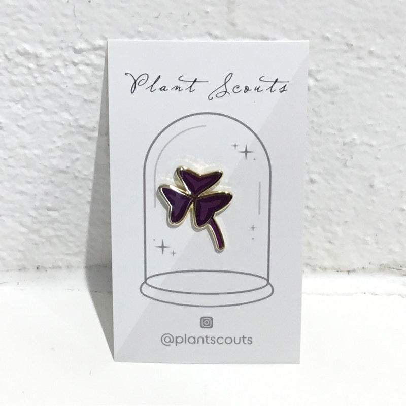 Plant Scouts Pin - Oxalis triangularis
