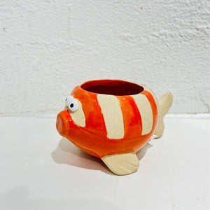 Fish Planter - Orange