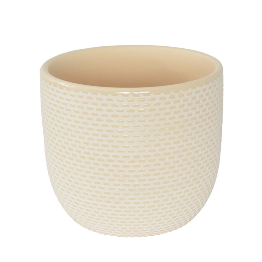 Daisy Planter Pot - Sand