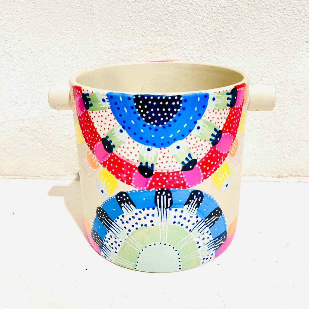 Clare Whitney - Hand-painted Pots - Large #A