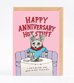 Wally Gift Card - “Happy Anniversary Hot Stuff…”