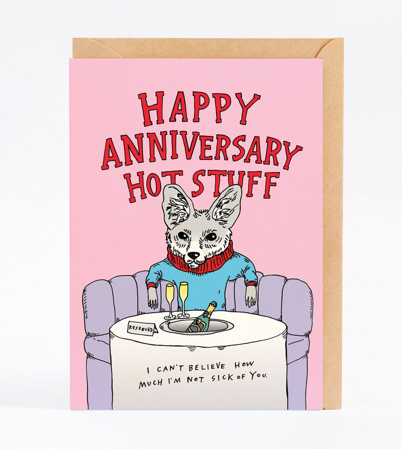 Wally Gift Card - “Happy Anniversary Hot Stuff…”